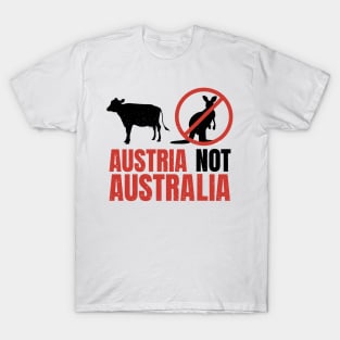 Funny Pun Austria Not Australia T-Shirt